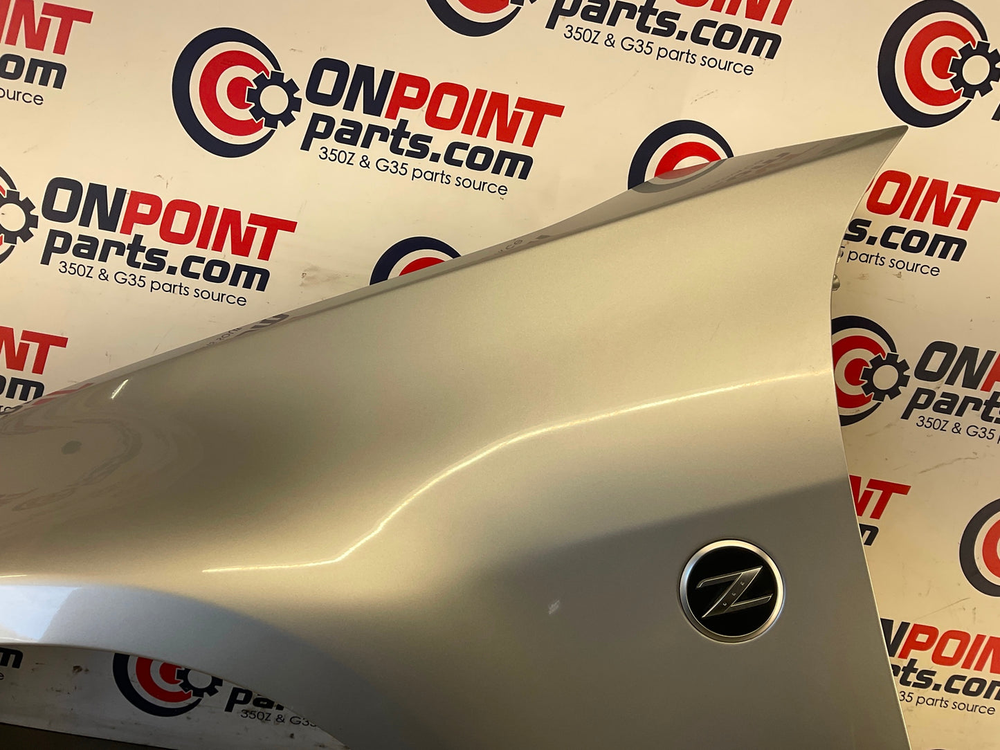 2006 Nissan 350Z Driver Left Front Fender with Emblem OEM 23BC9E5 - On Point Parts Inc