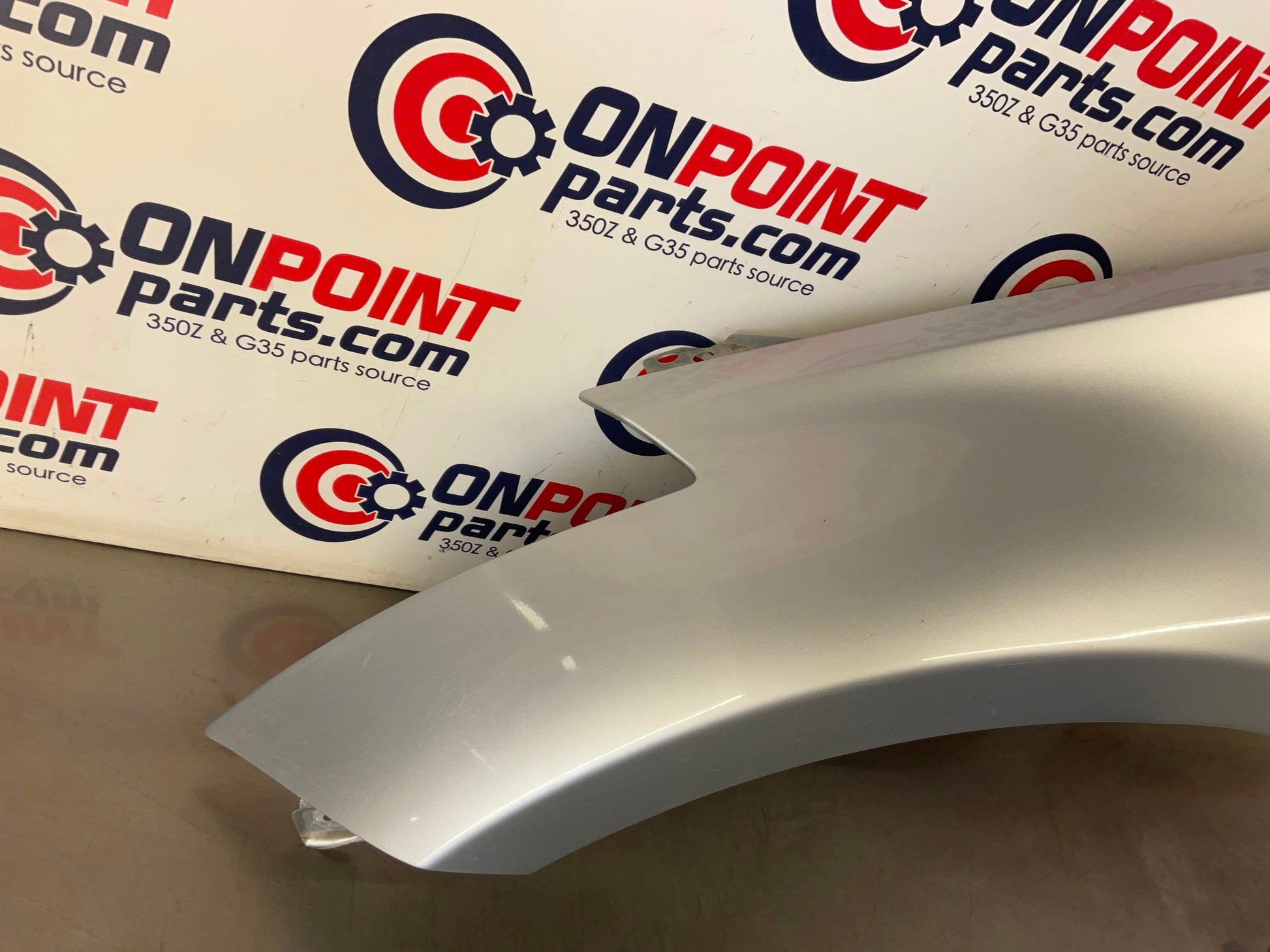 2006 Nissan 350Z Driver Left Front Fender with Emblem OEM 23BC9E5 - On Point Parts Inc