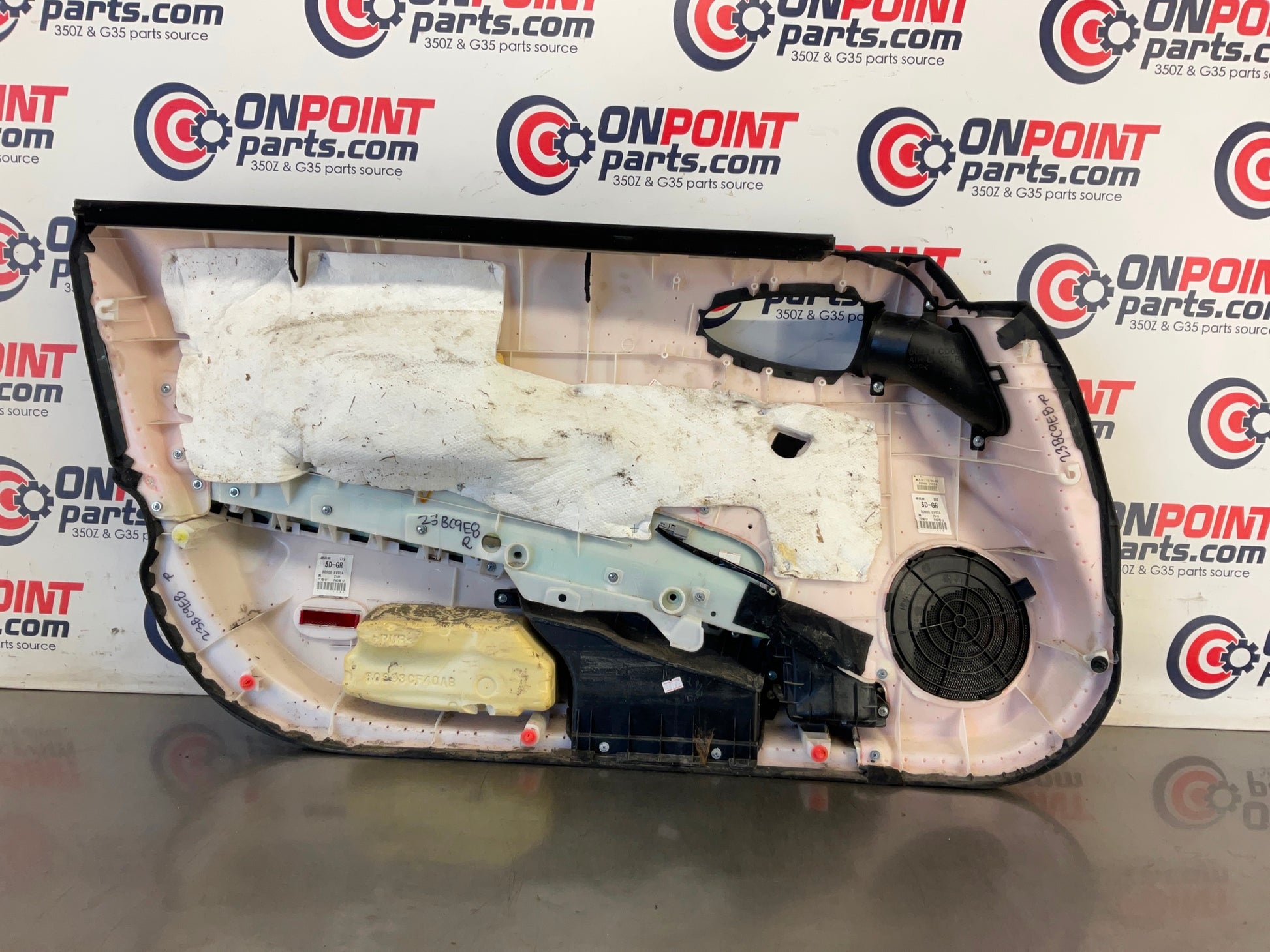 2006 Nissan 350Z Passenger Right Interior Door Panel 80900 OEM 23BC9E8 - On Point Parts Inc