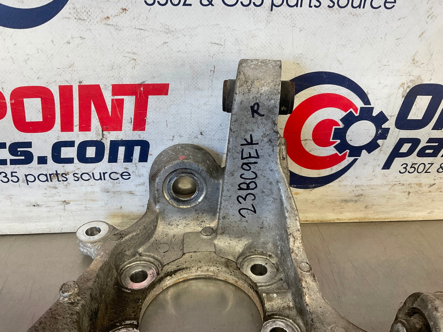 2006 Nissan 350Z Passenger Right Rear Knuckle Axle Housing Spindle OEM 23BC9EK - On Point Parts Inc