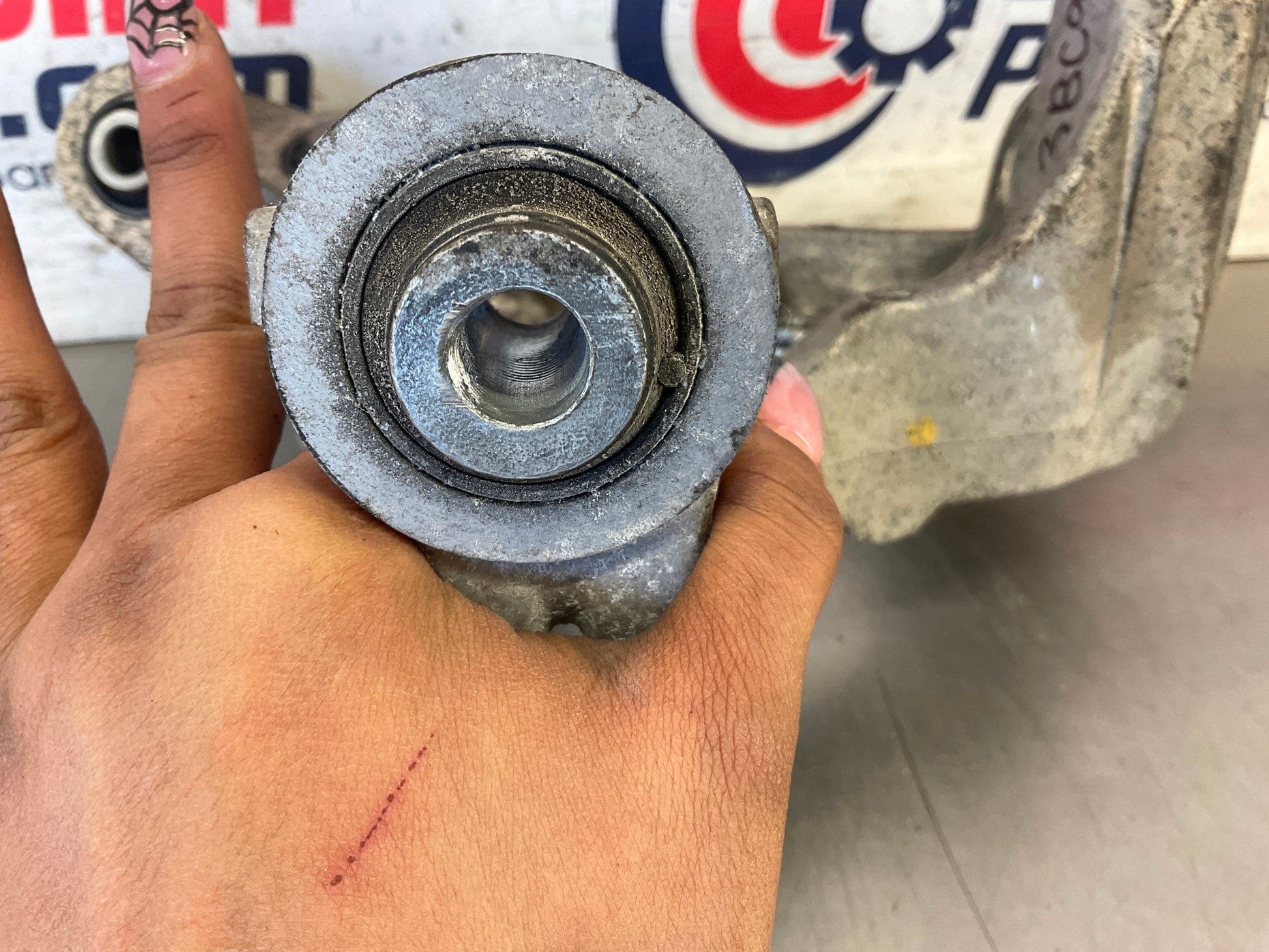 2006 Nissan 350Z Passenger Right Rear Knuckle Axle Housing Spindle OEM 23BC9EK - On Point Parts Inc