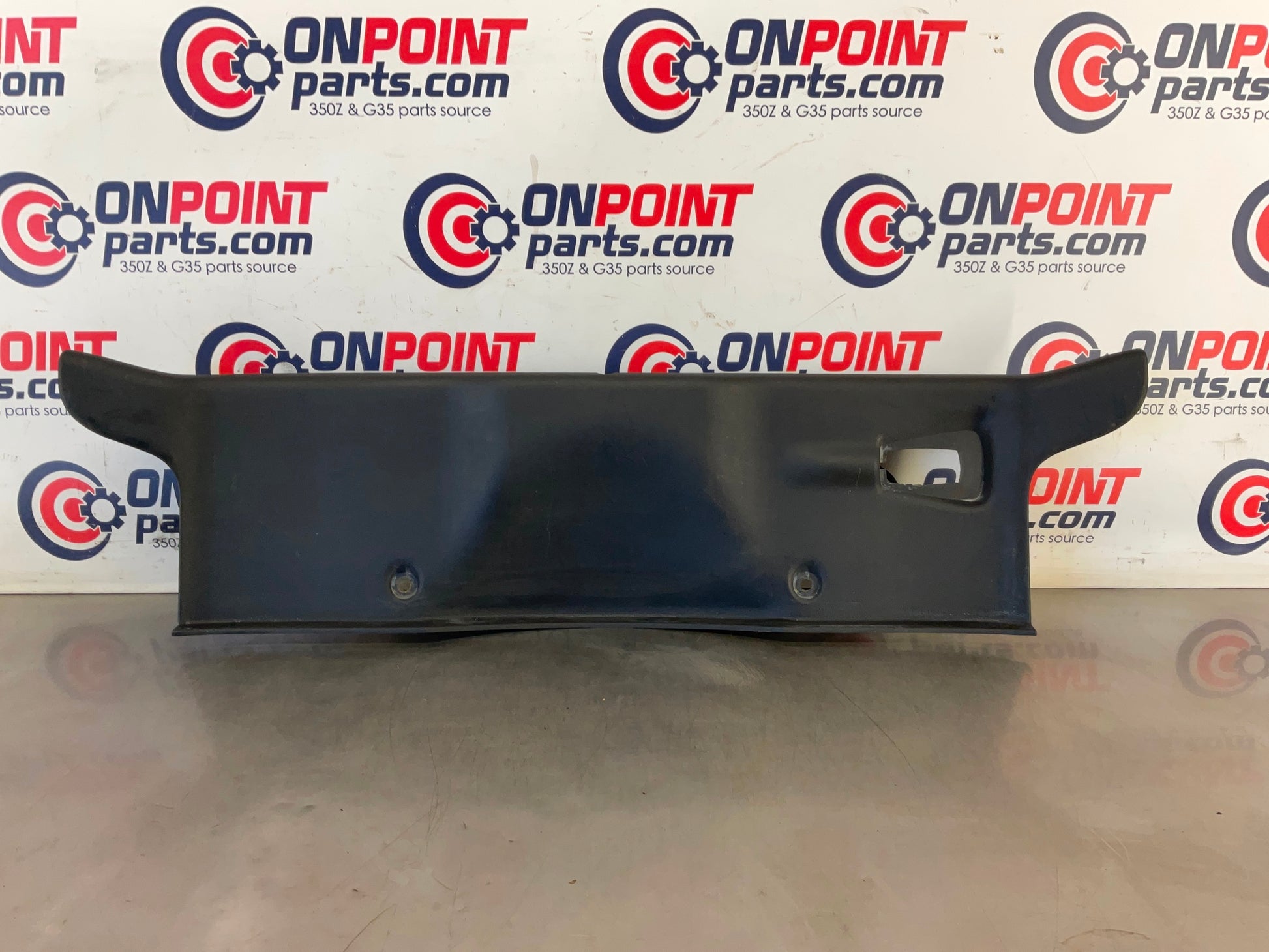 2006 Nissan 350Z Convertible Rear Trunk Latch Trim 84992 OEM 23BC9E8 - On Point Parts Inc