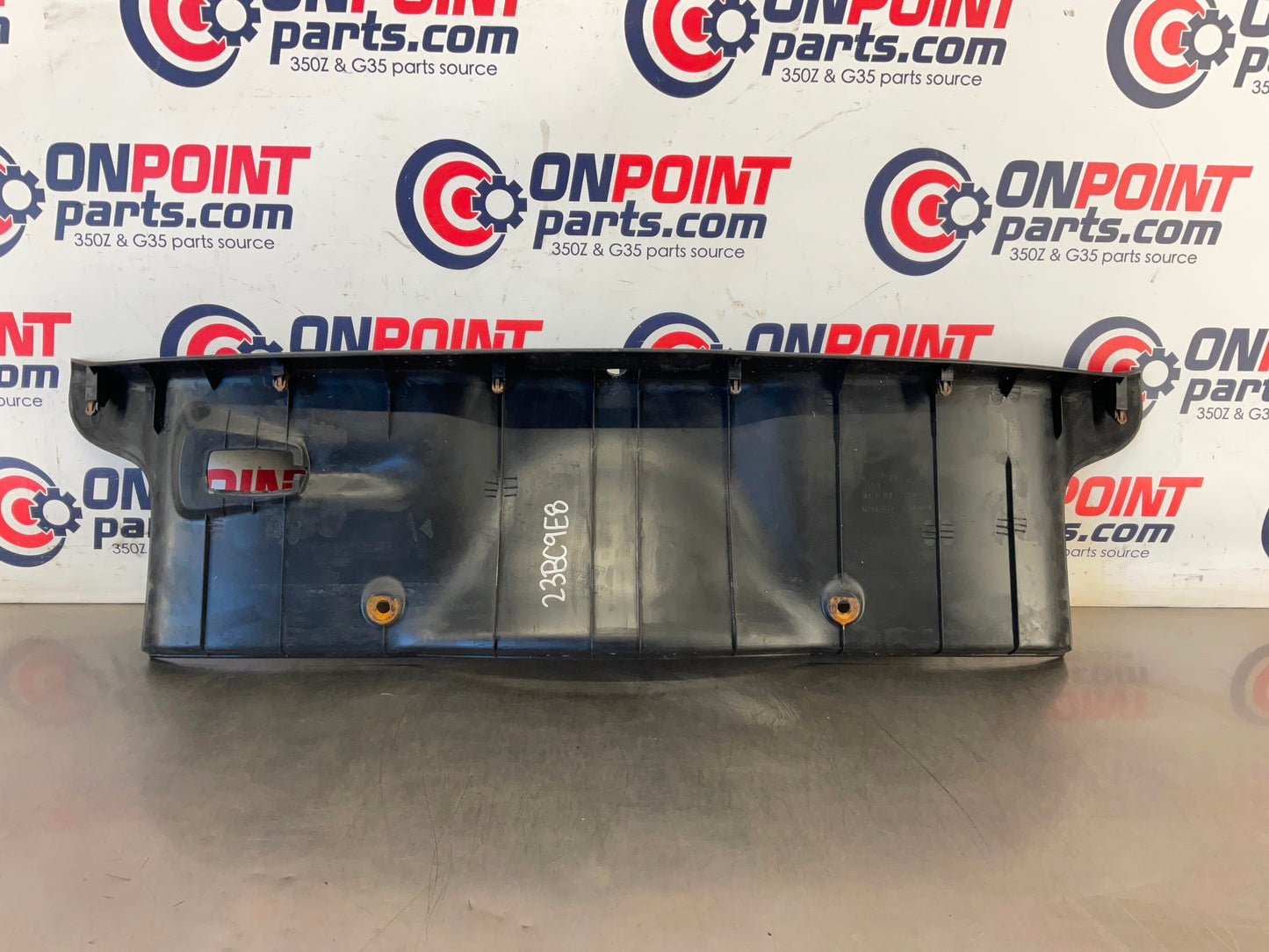 2006 Nissan 350Z Convertible Rear Trunk Latch Trim 84992 OEM 23BC9E8 - On Point Parts Inc