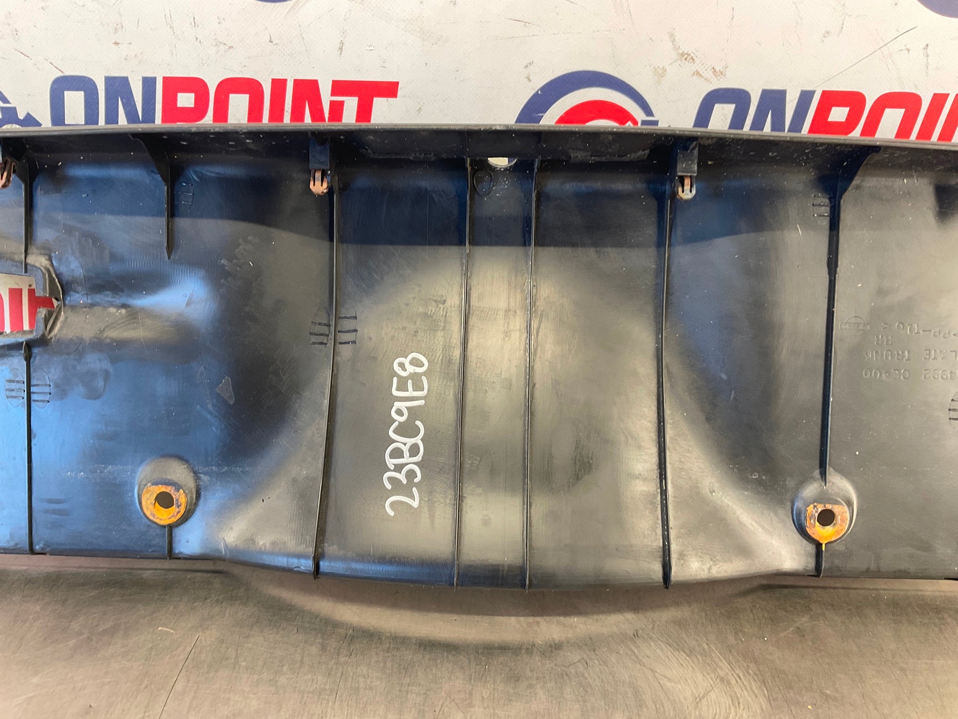 2006 Nissan 350Z Convertible Rear Trunk Latch Trim 84992 OEM 23BC9E8 - On Point Parts Inc