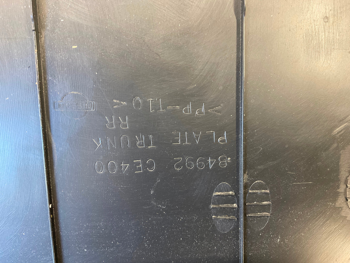 2006 Nissan 350Z Convertible Rear Trunk Latch Trim 84992 OEM 23BC9E8 - On Point Parts Inc